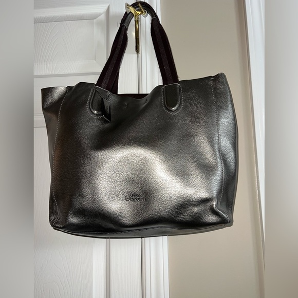 Coach Handbags - Authentic Women’s coach metallic tote bag purse